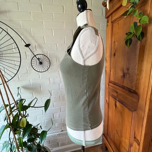 SEE by Chloe tank embroidery and unfinished trim size 6 EUC - Picture 5 of 8